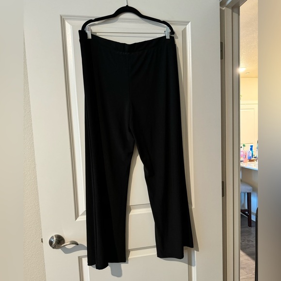 NEW Franne Golde Portofino Pant Wide Leg Black Petite XXL PXXL NWT - Picture 2 of 4